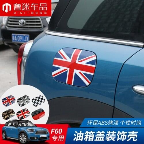 1pcs ABS Car fuel tank cap decorative shell car stickers Auto Accessories car styling for BMW MINI new coutryman F60 JCW