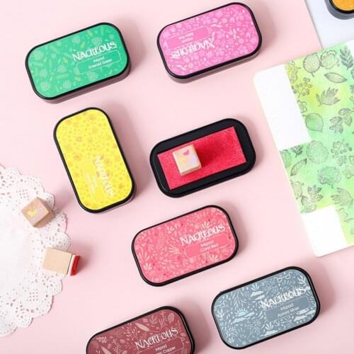 12 colors big ink pad Stamp planner scrapbooking silicone stamp diy diary greeting card making supplies