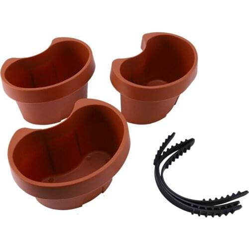 3 Pc/Lot Unique Gutter Downspout Garden Flower Pot Drain Pipe Flower Pots Tubs Drain Pipe Garden Planters