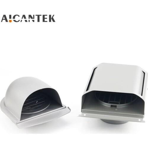 4/6 Inch Stainless Steel Wall Air Vent Hood Ducting Ventilation Exhaust Grille Cover Outlet Heating Cooling & Cap 100/150mm