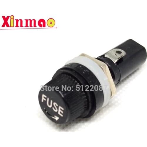 5Pcs 6X30 Fuseholders 6X30 Insurance Tube socket Fuse Holder for 6*30 insurance Panel Mount Fuse Holder 6x30mm Hot New