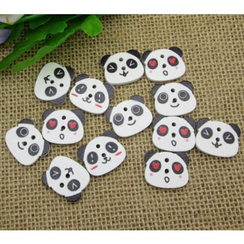 50Pcs Mixed Wood Bear Sewing Buttons For Kids Clothes Scrapbooking Decorative Botones Handicraft DIY Accessories10