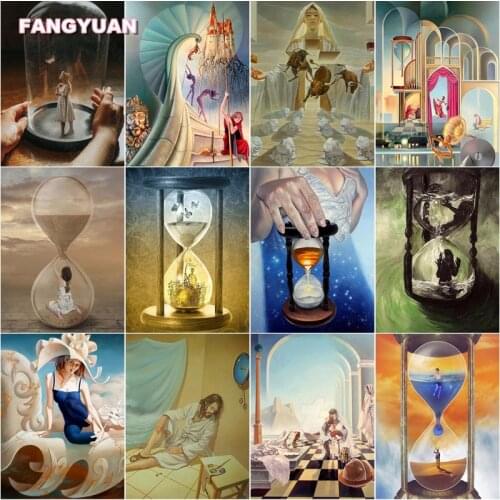 5D Diy Diamond Painting Abstract Art Girls In The Hourglass Religion Diamond Mosaic Kit Full Square Drill Rhinestone Pictures