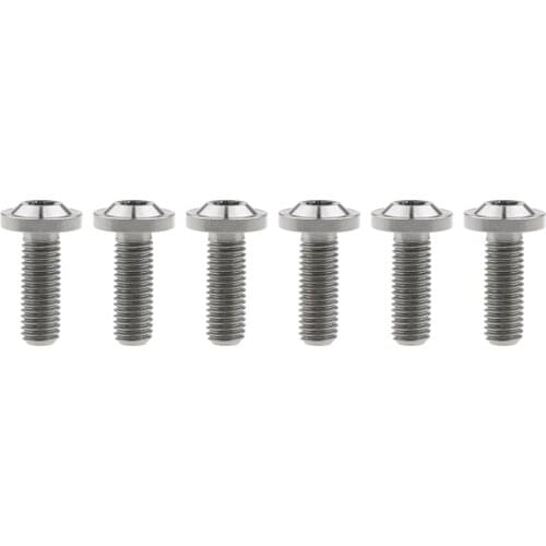 6Pcs Titanium Alloy Bolts M6x25mm Torx Head Locomotive Housing Screw