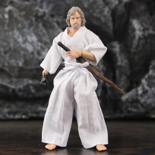 Star Wars Master Old Luke 6" Action Figure Swordsman Warrior Ninja Martial Arts Artist Samurai Clothes One:12 1:12 Toys Doll