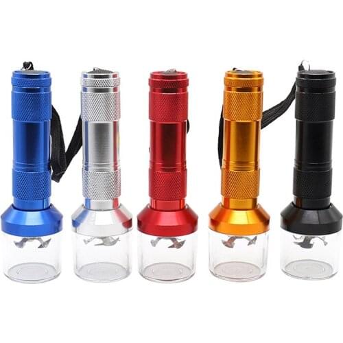Electric Torch Shape Grinder Crusher Crank Leaf Tobacco Smoke Spice Herb Muller Machine Herb Tobacco Grinder