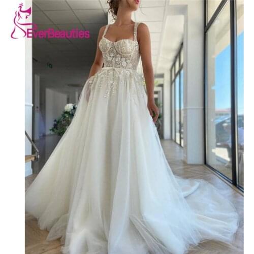 EVERBEAUTIES Beach Wedding Dresses