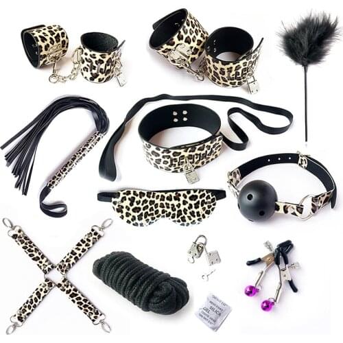 Bdsm Bondage Restraints SM Sex Toys For a Couple Sex Outfits Slave Handcuffs Ankle Cuff Gag Sex tools For Couples Adult Strap on