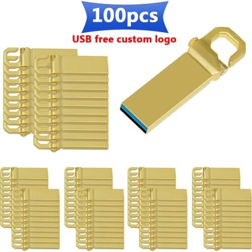 100pcs/lot free logo Real Capacity USB Flash Drives Waterproof Pen drive memoria usb 3.0 64GB 32GB 16GB 8GB creative high speed