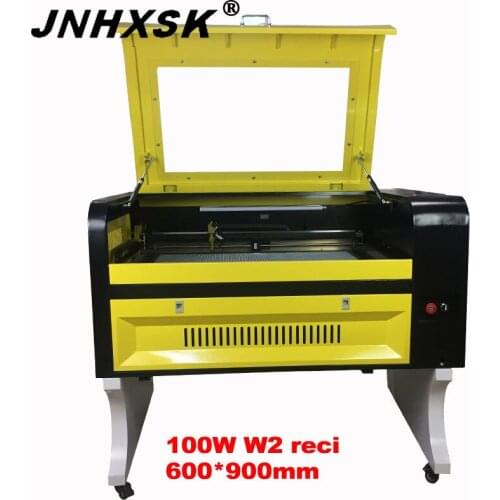 JNHXSK 100W W2 reci M2 laser engraving machine cutting machine engraver honeycomb 6090 600x900 working table size CNC CO2