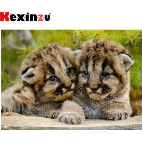 Kexinzu Full Square/Round 5D Diy Diamond Painting Cross Stitch "Animal Cat" Diamond 3D Embroidery Mosaic Home Decor Gift K111