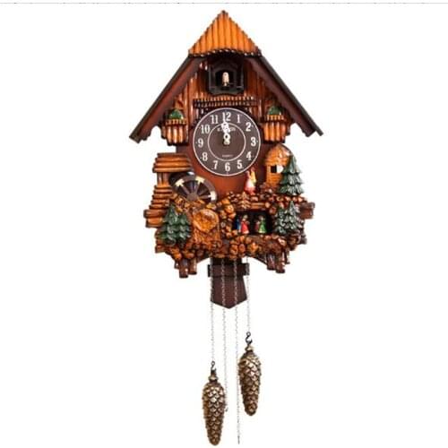Creative fashion Cuckoo Clock Give the correct time cuckoo Modern Simple Living Room Wall Clock