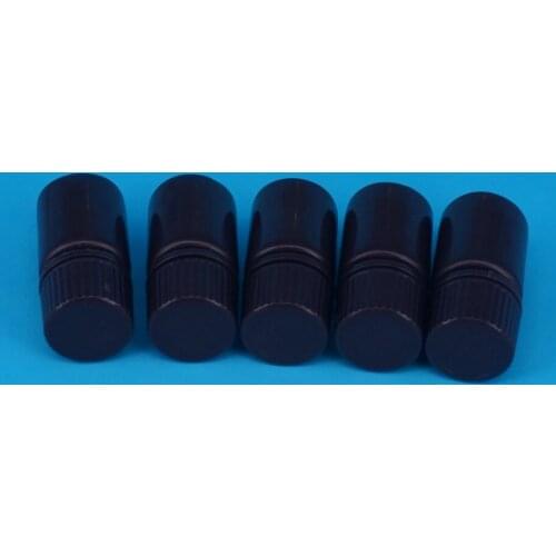 Lot5 5ml Brown PP Plastic Cylindrical Chemical Container Reagent Bottle