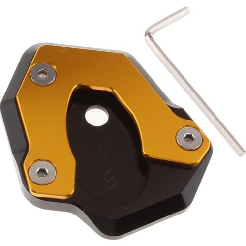 Motorcycle CNC Side Stand Kickstand Enlarge Plate Pad For Kawasaki Z650 Z900 Ninja250/300