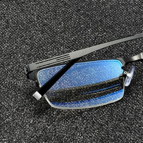 Veshion High-end Titanium Alloy Frame with Metal Half Frame Glasses Frame Business Mens Myopia Prescription Points