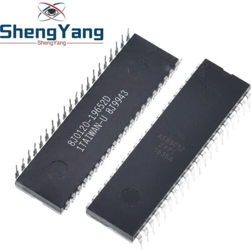 New Original AT89C52-24PI DIP40 AT89C52 DIP Microcomputer 52 bit For arduino DIY