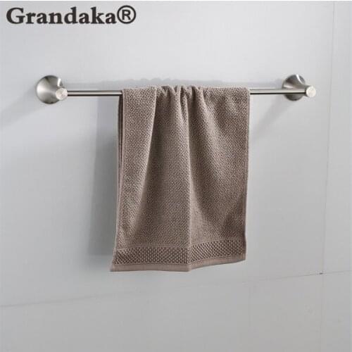 304 Stainless Steel Bathroom Single Towel Bar 60CM Bathroom Towel rail, Towel Holder Home Clothes Towel Holder Storage