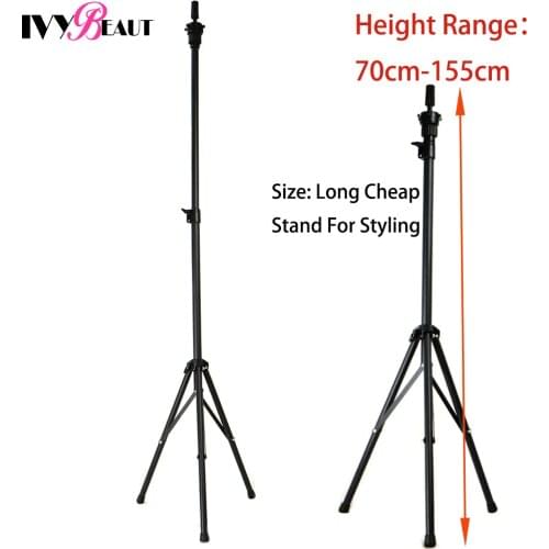 Hairdressing Training Head Holder Tripod Wig Head Stand Tripod Mannequin Canvas Block Head Manikin Head Tripod For Hair Style