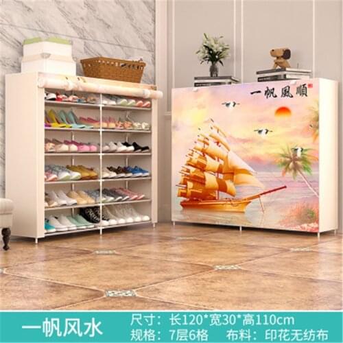 New Non-Woven Fabric Multi-Layer Shoe Rack Multifunctional Storage Rack Simple Modern Dormitory Shoe Shoemaker