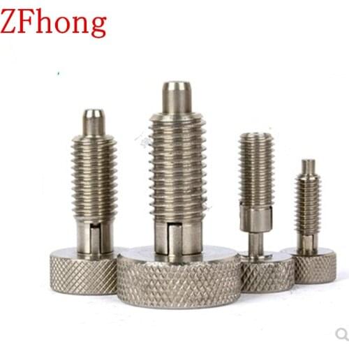 M6 M8 M10 M12 M16 Delrin knob stainless steel locking hand index pin plunger with rest position 6702-B-SS