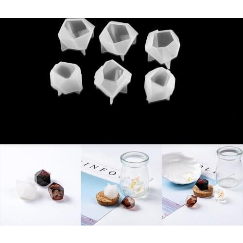 Silicone Mold Irregular Gem With Hole Jewelry Tool UV Epoxy Resin Silicone Mould Handmade Tool Epoxy Resin Molds Jewelry Making