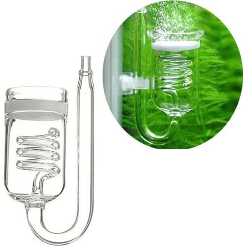 Glass Aquarium CO2 Diffuser Glass Tank Atomizer Solenoid Regulator Moss CO2 Atomizer For Water Plant Tank Moss 2 2