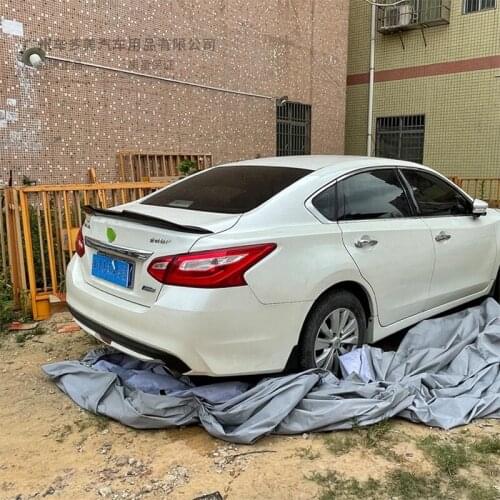 For Nissan Teana 2016-2018 high quality Carbon Fiber rear boot Wing Spoiler Rear Roof Spoiler Wing Trunk Lip Boot Cover