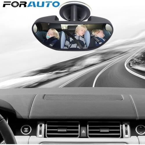 FORAUTO Baby Mirrors Car Back Seat Baby View Mirror Rotation Adjustable Suction Cup Car Interior Rearview Mirror Interior Parts