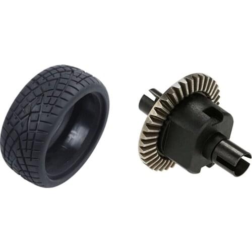 1/10 RC Car On Road Performance Rubber Racing Tire 4Pcs With Gear Differential Set 02024 For HSP 1/10 Car Buggy Truck