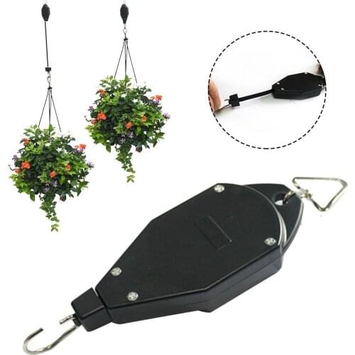 1pcs Adjustable Plant Hanger Hook With Locking Mechanism For Hanging Garden Flower Baskets Bird Feeders Retractable Hook