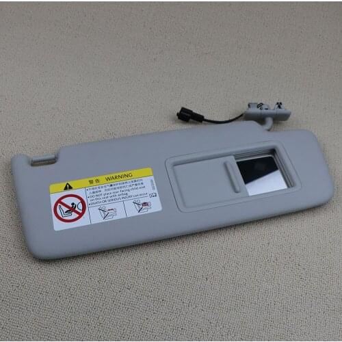 5GG857552 Gray Front Sun Visor Panel With Makeup Mirror For VW Golf 7 SportsVan Jetta MK7 T-Cross Passat B8 CC E-Golf T-Roc