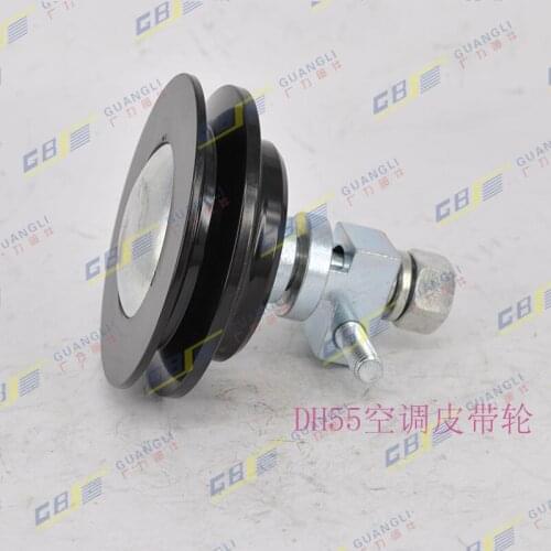 Free shipping for Excavator Spare Parts Doosan Daewoo DH55 60-7 AC Belt Belt Tensioner AC Belt Wheel