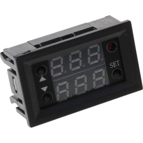 YYSD W2810 DC12V 20A Digital Thermostat Temperature Controller Red Display with Probe