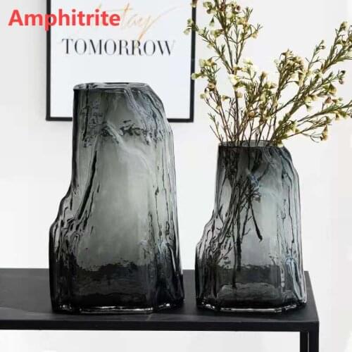 Home Nordic Garden Ins Light Luxury Simple Creative Glass Water Fresh Flowers Dried Ornaments Artware Table Terrarium Wedding