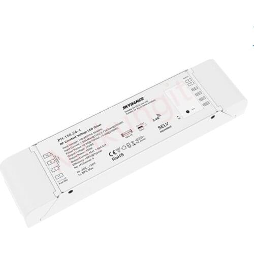 4CH 150W 24V Dimmable LED Driver PH-150-24-4 LED Controller LED Power Supply Transformer Input AC100-240V Output DC24V 1.56A/CH