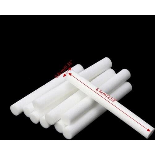 10Pcs 8mmx64mm Humidifiers Filters Cotton Swab for Humidifier Aroma Diffuser G8TC