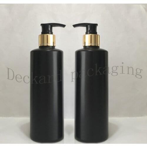 20pcs 300ml Shower Gel gold collar Pump Containers,Lotion Pump Bottle For Bath And Body Works Bottles Liquid Soap Dispenser