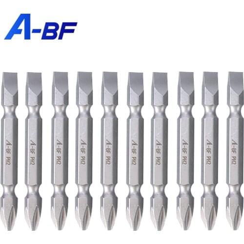 A-BF Electric Screwdriver Bit Magnetic Phillip Hexagon Double Head Drill Tip 6.35mm Power Tools Accessories For Screw Driver