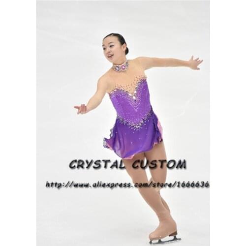 Custom Made to Fit Ice Skating Dresses Graceful New Brand Figure Skating Dresses For Competition DR4269