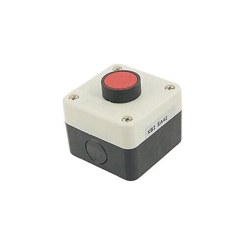 AC 400V 10A Red Flat Push Button Switch Normally Close Dieje