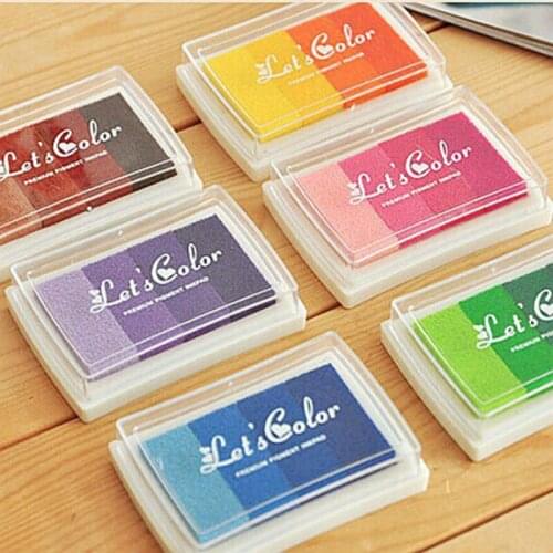 Creative DIY Multi Color Oil Ink Pad for Wedding Decoration Baby Shower Festival Party Decor Gifts Craft Favors Fingerprint Tree