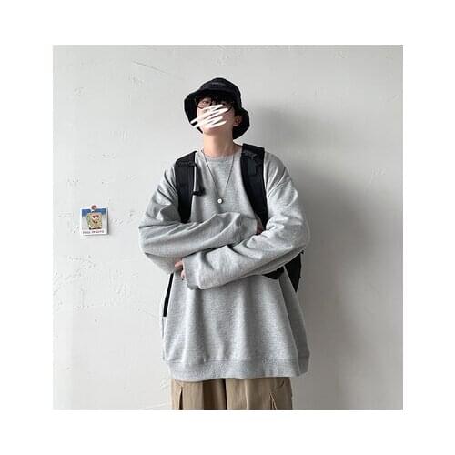 2021 Autumn Streetwear Men Solid Basic Hooded Sweatshirts New Collection Male Hoodies O-Neck Pullovers Clothing