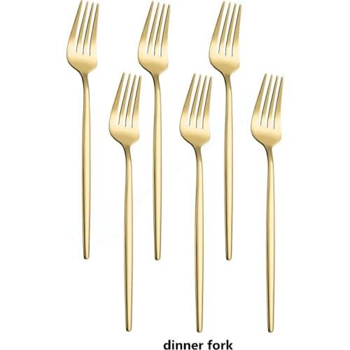 Gold Cutlery Set Stainless Steel Golden Knives Forks Spoons Cutlery Set Kitchen Tableware Gold Dinnerware Set Dropshipping