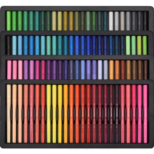 Kaco Watercolor Pencils 100 36 Color Double-Headed Stationery Sets Washable Flexible Tip Written Hand Account Children Brush