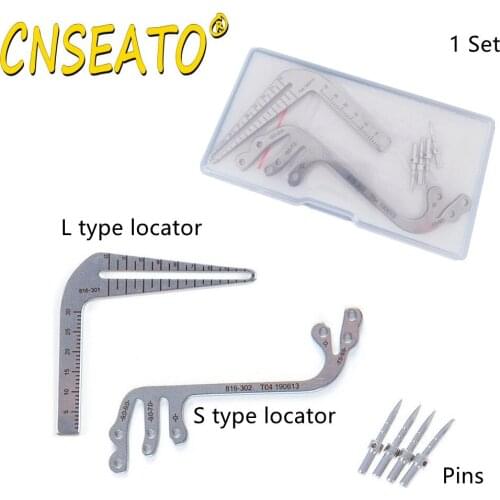 Dental Implant Guide Planting Positioning Guide Drilling Pin Measuring Ruler Locator Tool Kit Dentist Oral Surgery Set Dentistry