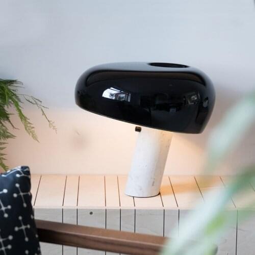 Nordic art table lamp creative fashion table lamp bedside lamp personality bedroom room marble decorative table lamp