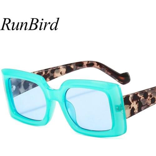 Novelty Rectangle Sunglasses Women 2020 Fashion Colorful Sun Glasses Summer Floral Ladies Shades Yellow Male Eyewear UV400 5485