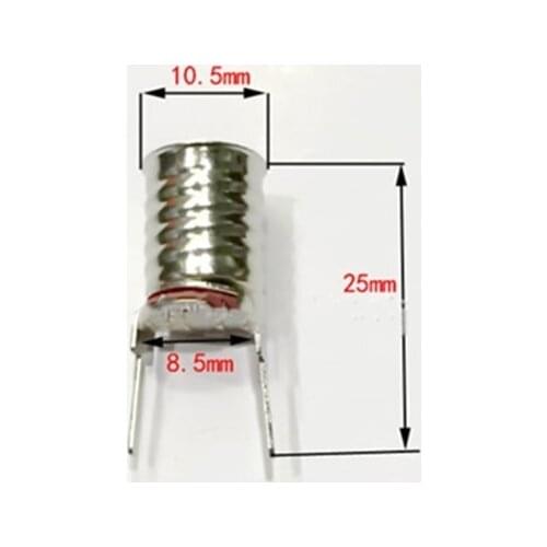 1000pcs e10 lamp bases with 2 feet for led light bulb, experiment etc