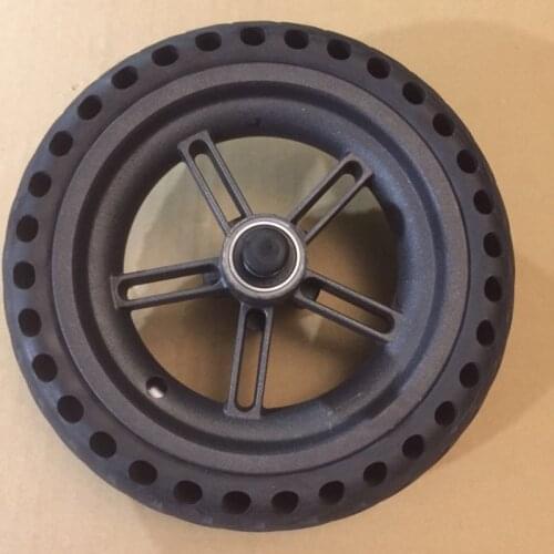 For Xiaomi Mijia M365 Electric Scooter Skateboard Damping Solid Tyres With Wheels Hub Hollow Non-Pneumatic Tires For Rear Wheel