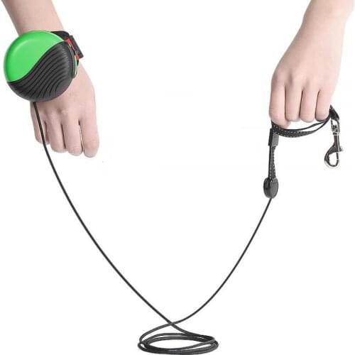 3M Wrist Wear Dog Leash Lock Stretch Watchband Strap Rotating Leash Reflective Tape Top Rope Cat Leash Outdoor Traction Pet Leas